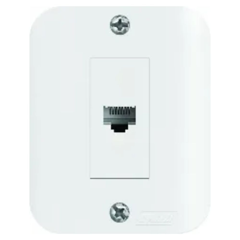 Tomada Jeri Sobrepor Internet RJ45 Branca Romazi