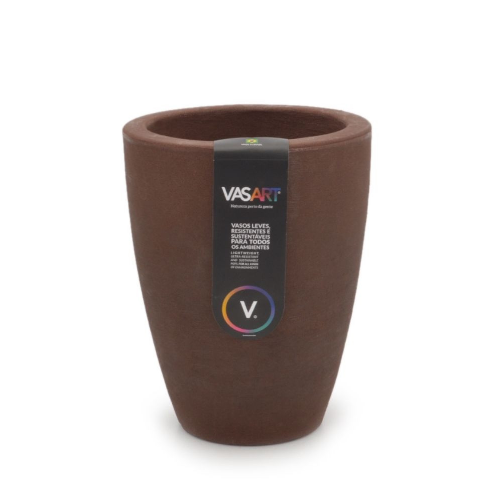 Vaso Vasart Malta Cone 25X32 Cm Rusty