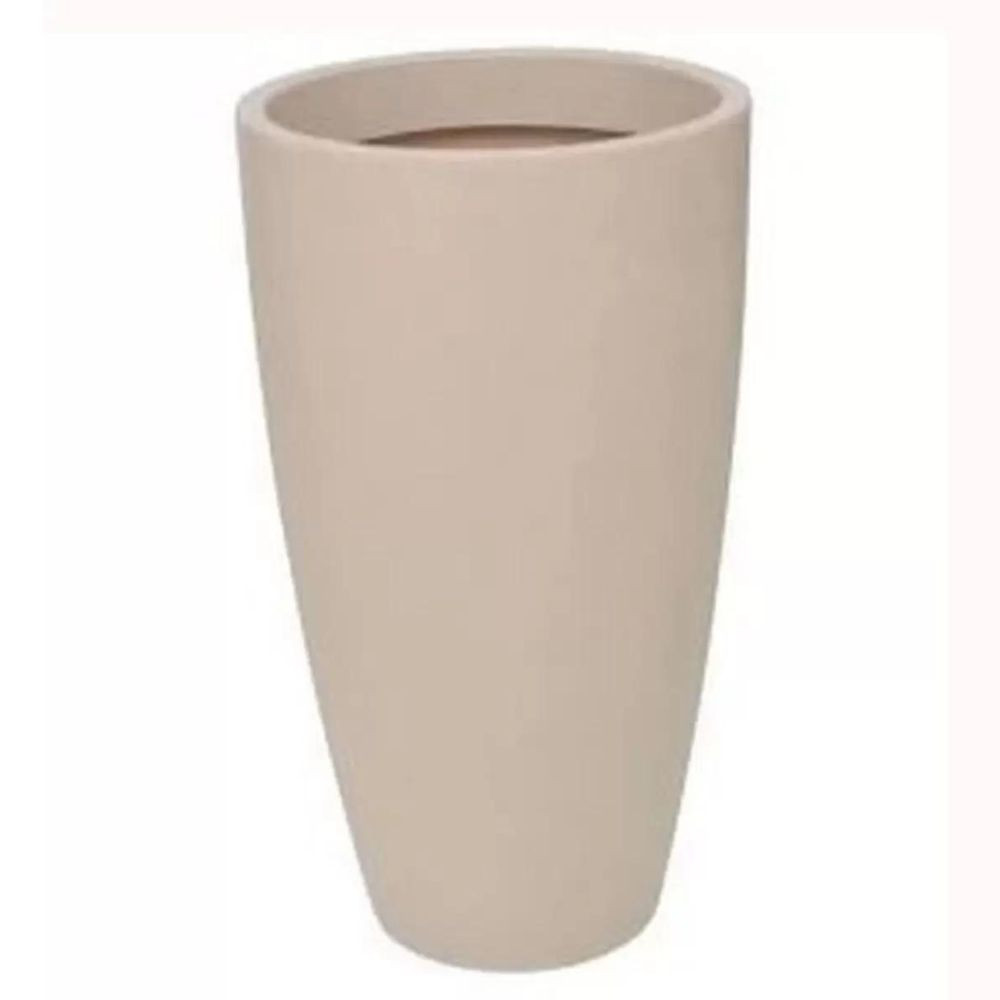 Vaso Vasart Malta Cone 25X32 Cm Gt Areia