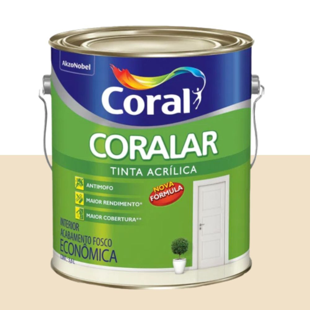 Tinta Coralar Acrílico Pérola 3.6L Coral