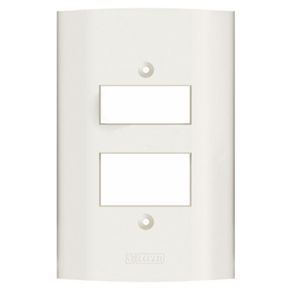 Placa de Interruptor+Tomada 4x2 Dunas Branca Romazi