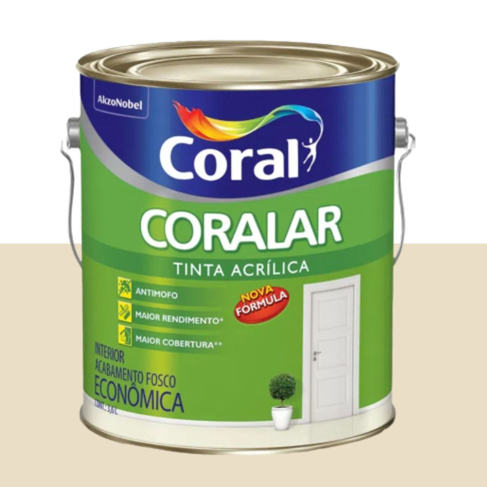 Tinta Coralar Acrílico Palha 3.6L Coral