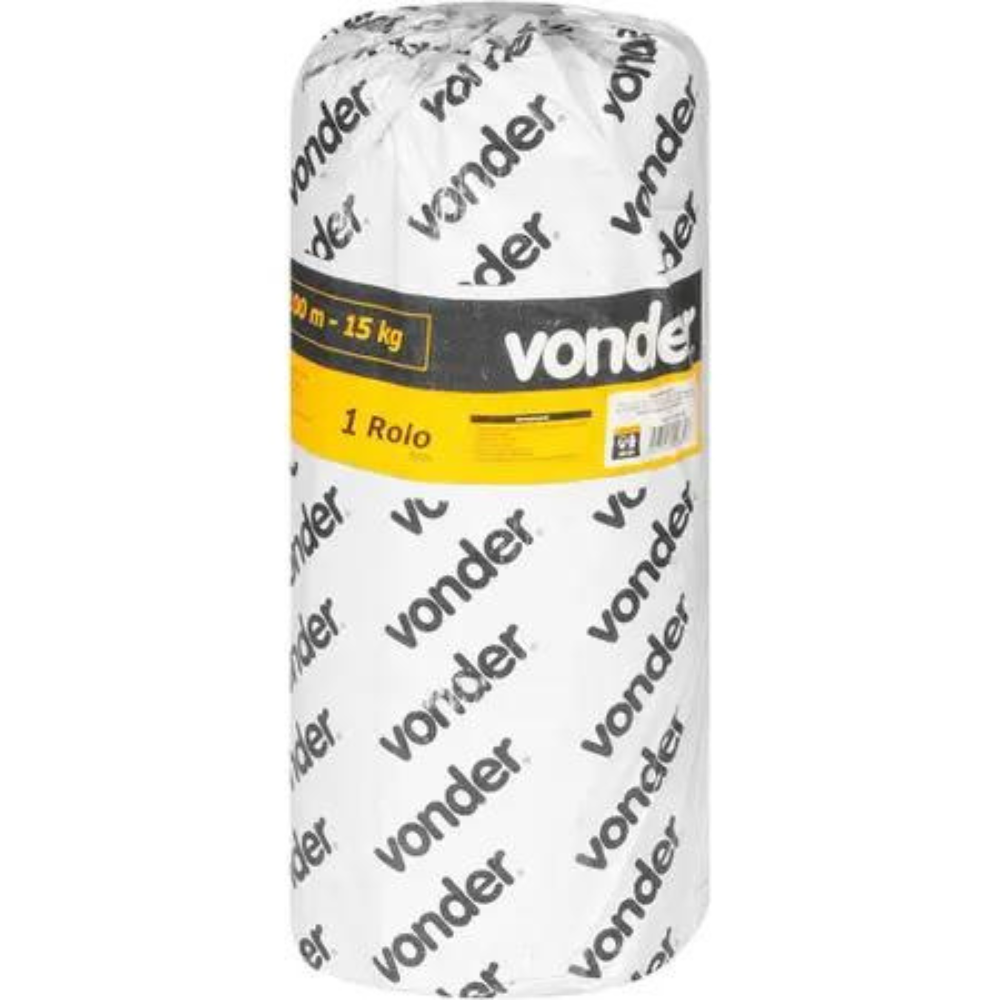 Lona Plástica 4X100MT 15KG Preta Vonder