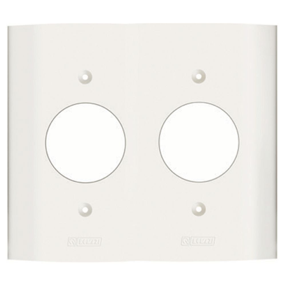 Placa para Tomada de Telefone 2 seções 4x4 Dunas Branco Romazi