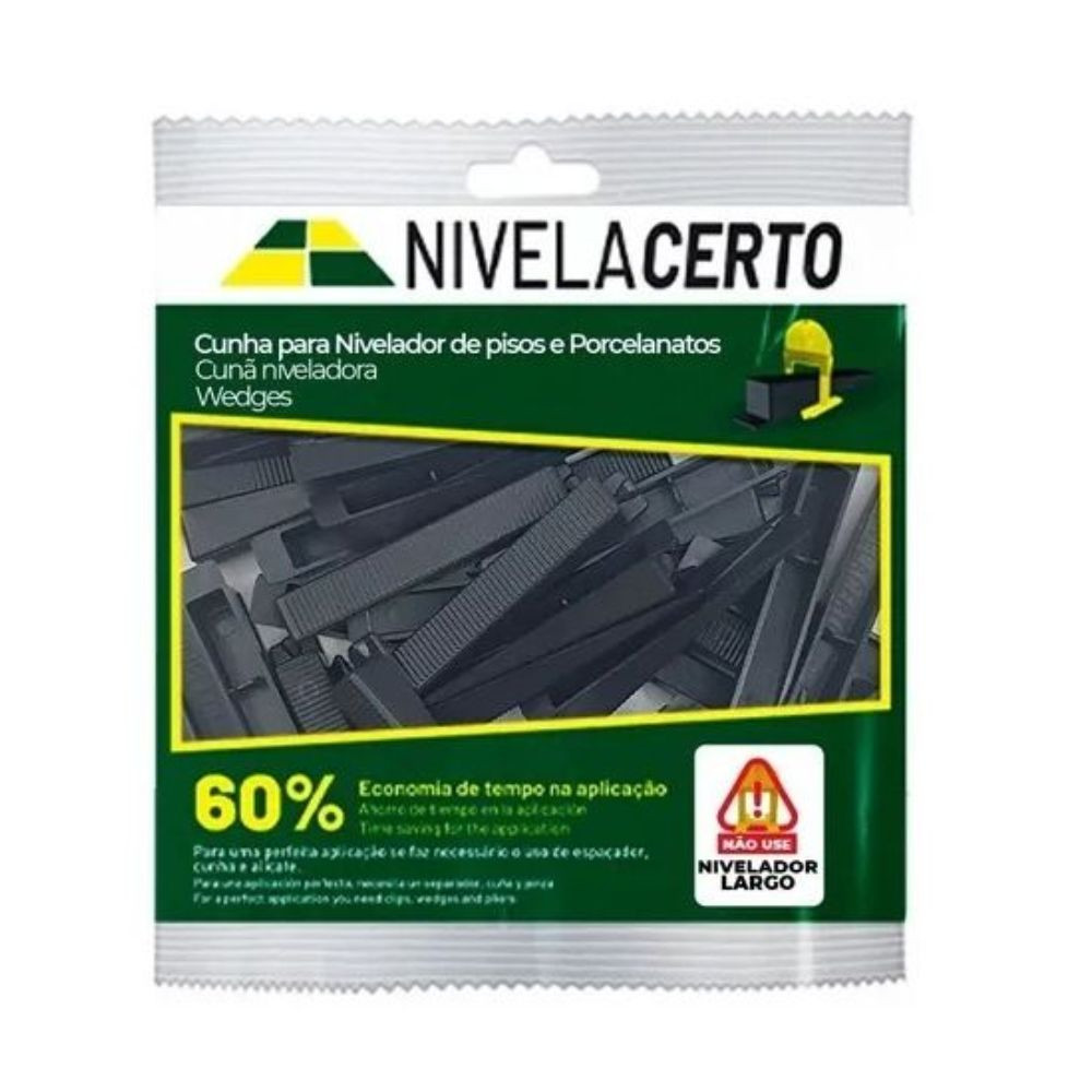 Cunha Top P/Nível Porcelanato 50 Pcs Nivela Certo