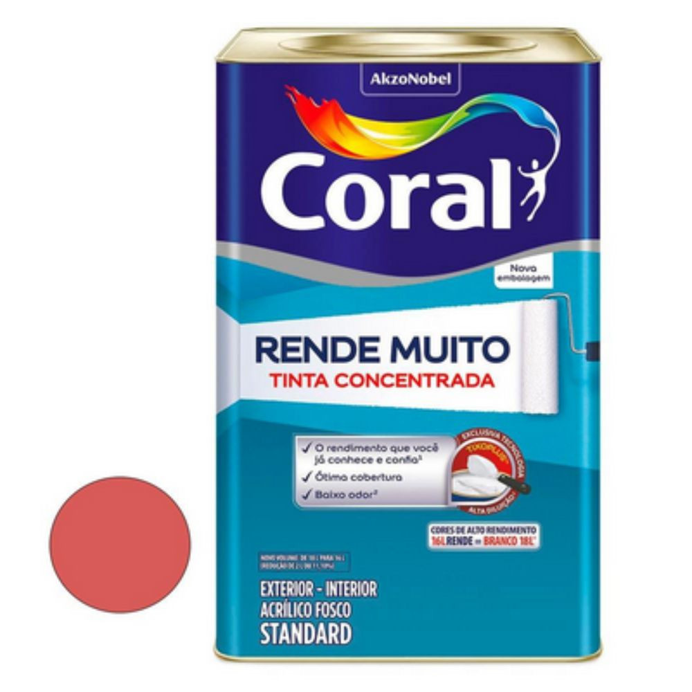 Tinta Coral Rende Muito Sc De Goiaba 16L