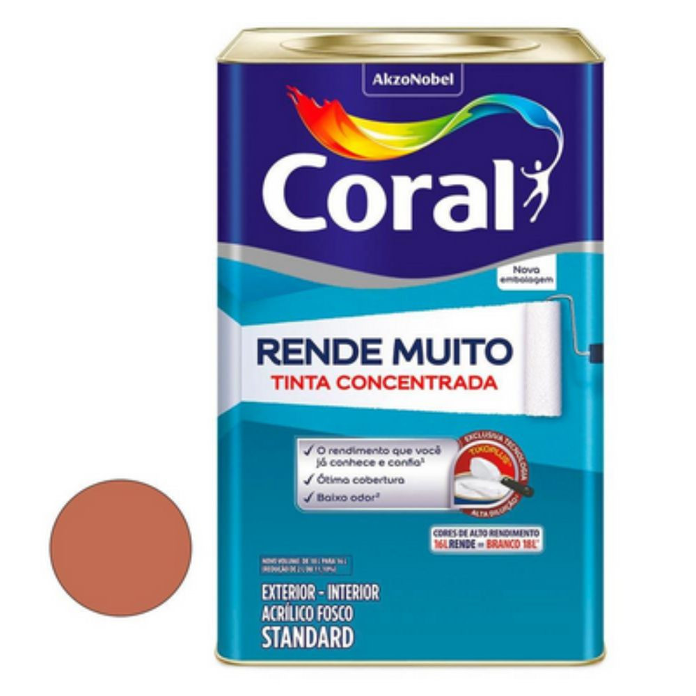 Tinta Coral Rende Muito Pot D Argila 16L