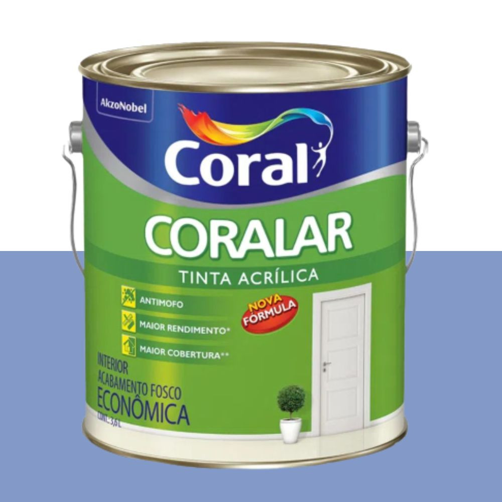 Tinta Coralar Acrílico Orquidea 3.6L Coral