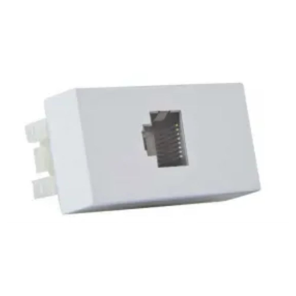 Módulo de Rede RJ45 Mares/Canoa Branco Romazi