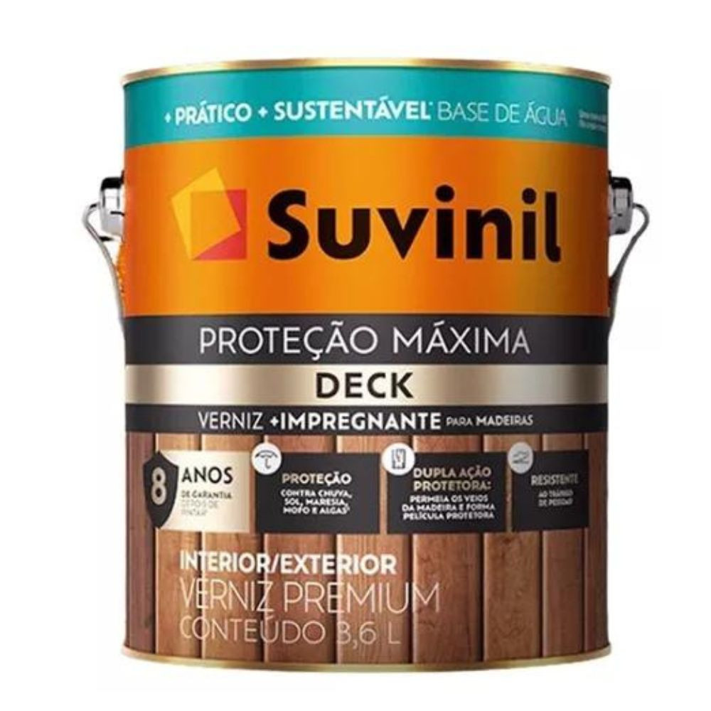 Verniz Suvinil Prot Max Dck Ac Nat 3.6L