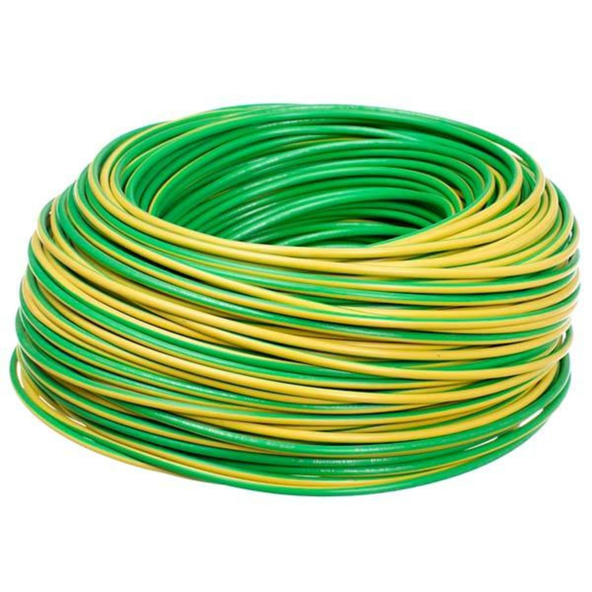 CABO SUPASTIC FLEXIVEL 2.5MM 100METROS VERDE E AMARELO PRYSMIAN