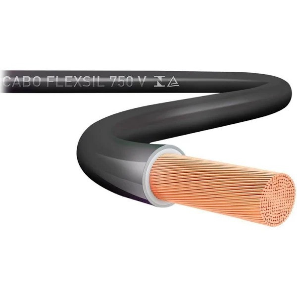 CABO FLEXIVEL 1.5MM 750V PRETO 50METROS SIL