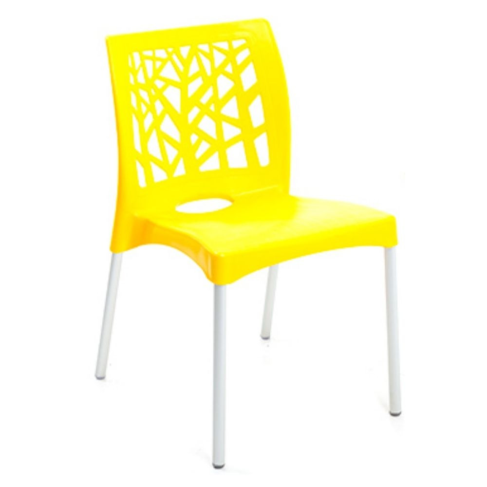 Cadeira Forte Plástico Amarela Nature