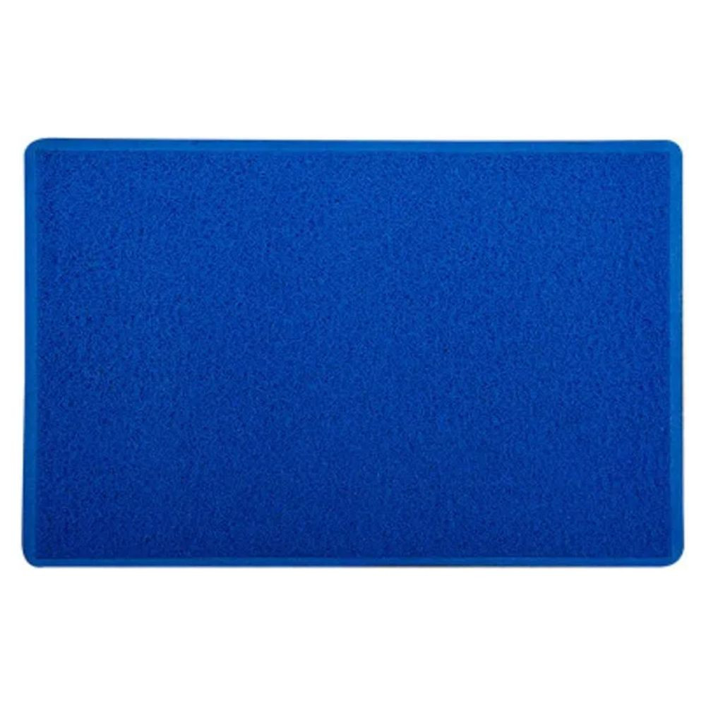 Capacho Vinil Silver 10mm Azul Royal 60cm x 90cm Kapazi