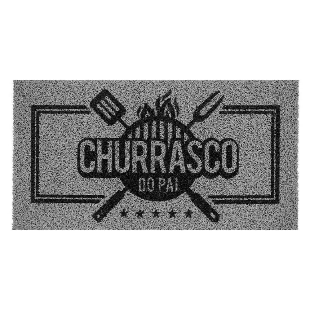 Capacho Vinil Super Print Churrasco do Pai 40cm x 75cm