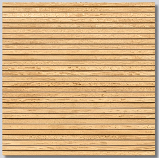 Cerâmica Stela 46x46 Ripado Marfim Brilhante Tipo A