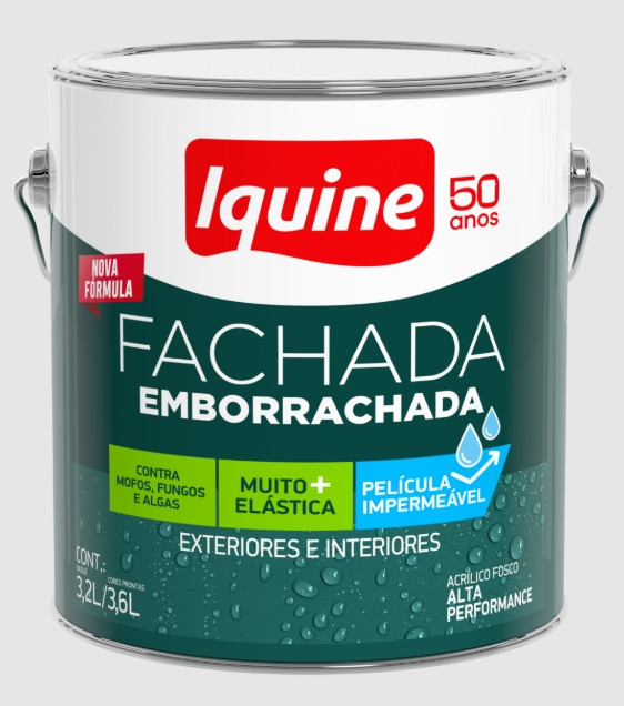 Tinta Iquine Fachada Emborrachada Branco 3.6L