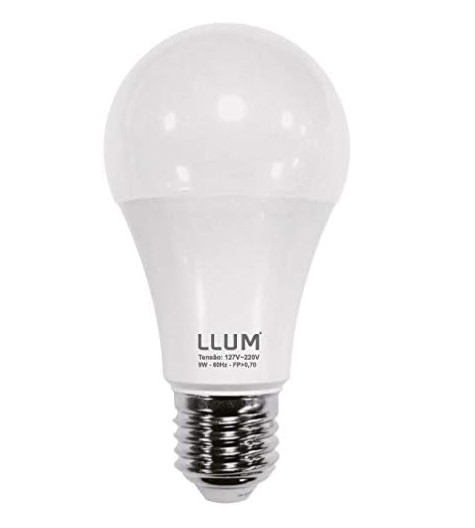 Lâmpada LLUM Bulbo Led 9W 3000K
