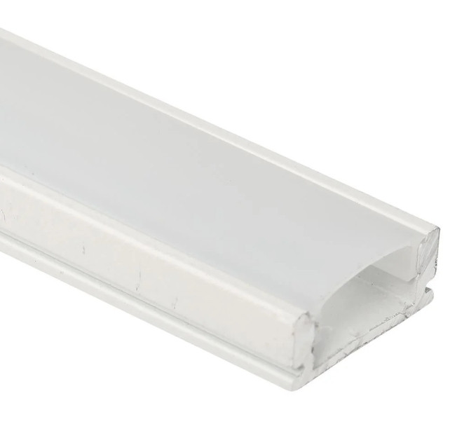 Perfil LLUM Way Sobrepor Alumínio 17.4x7x1000mm Branco
