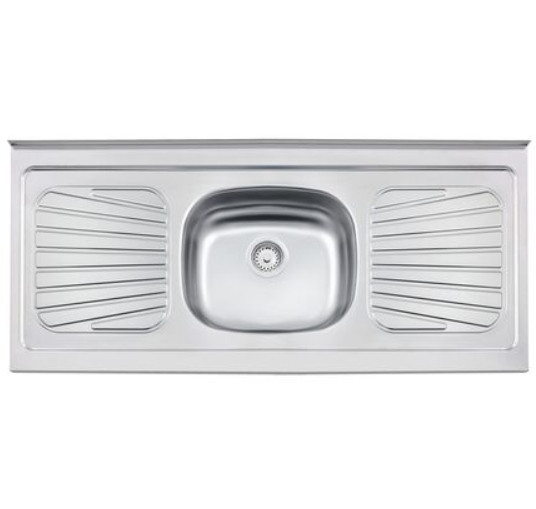 Pia Tramontina Aço Inox com Válvula 120x52