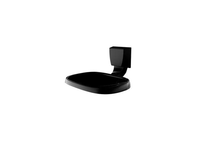 Saboneteira Lorenzetti Attic Quadra F24 Preto Fosco 