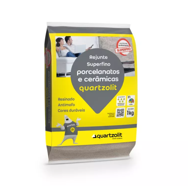Rejunte Quartzolit Porcelanato Cinza Outono 1kg
