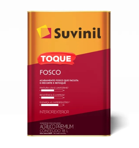 Tinta Suvinil Toque Fosco Branco Neve 18L