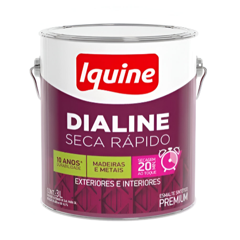 Esmalte Iquine Dialine Seca Rápido Alto Brilho Azul França 3.0L