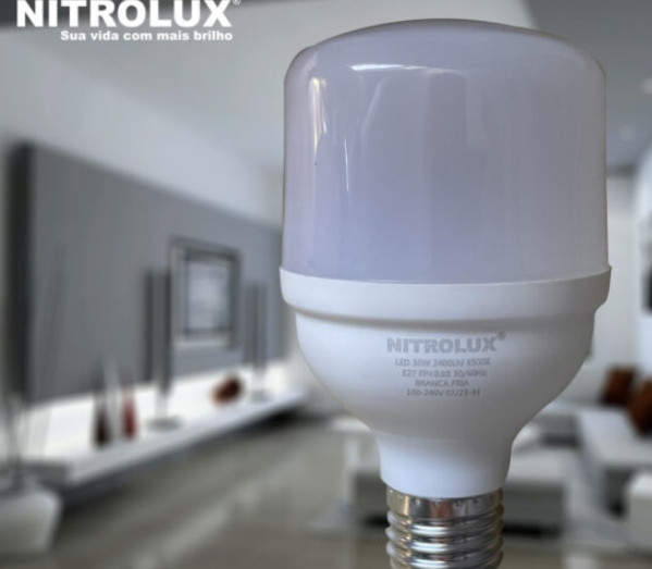 Lâmpada Nitrolux Led Bulbo T70 30W 6500K