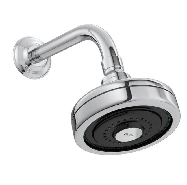 Ducha Deca Acqua Plus Tubo de Parede Curva Cromado  
