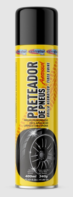 Preteador Centralsul Spray Pneus Men 400ml
