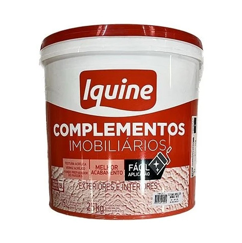 Textura Iquine Acrílica Branca Balde 25Kg