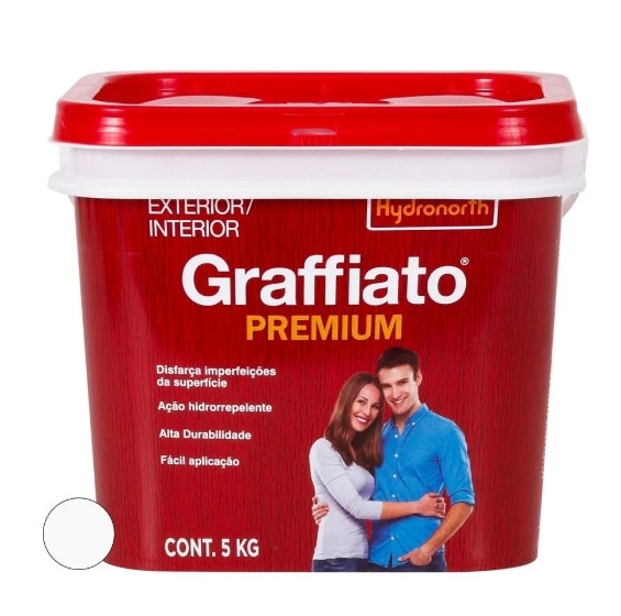 Textura Hydronorth Graffiato Branca Balde 5Kg