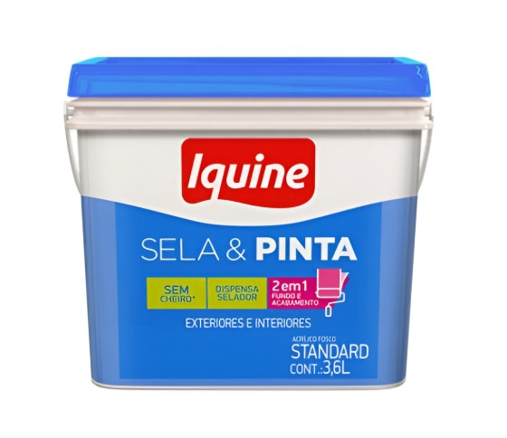 Tinta Iquine Sela e Pinta Fosco Onça Retangular 3.6L