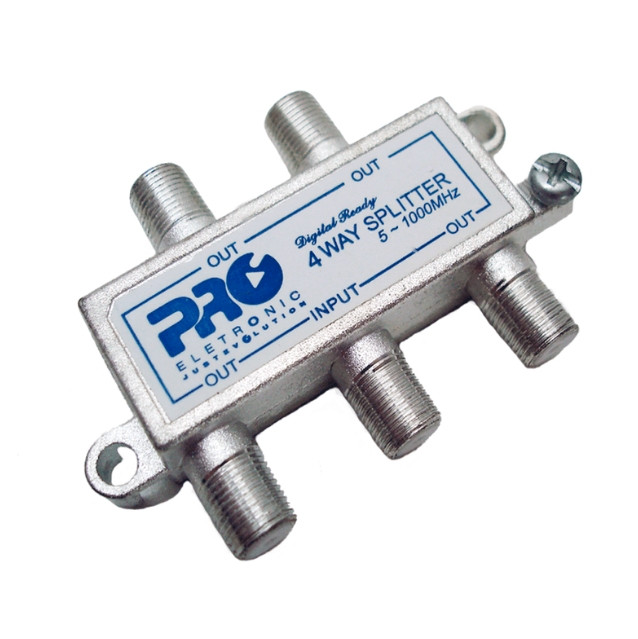 Divisor Proeletronic 1:4 130dB CATV 1GHz