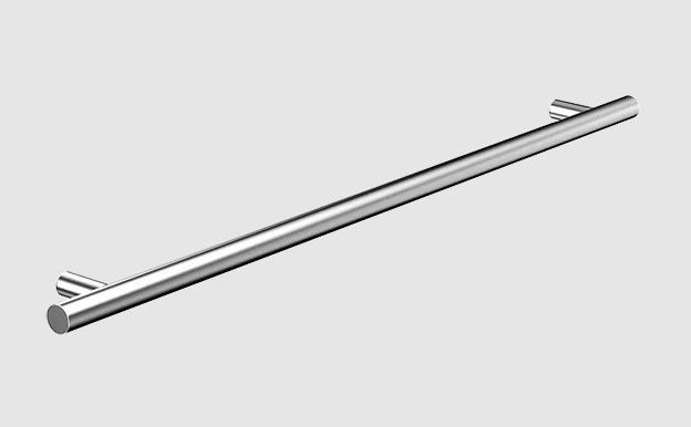 Puxador Soprano Dísia Redondo 352mm Inox Níquel Escovado