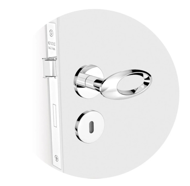 Fechadura Soprano Open Golf Interno Roseta 22 Cromado 