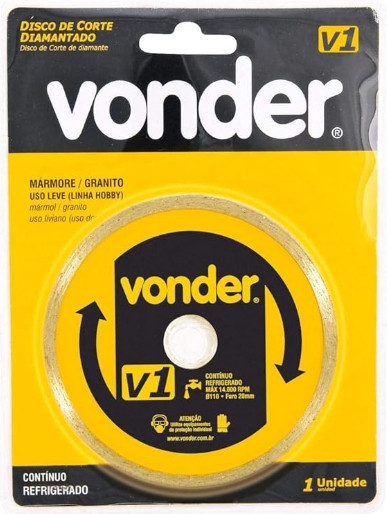 Disco Vonder Diamantado Contínuo 110mm