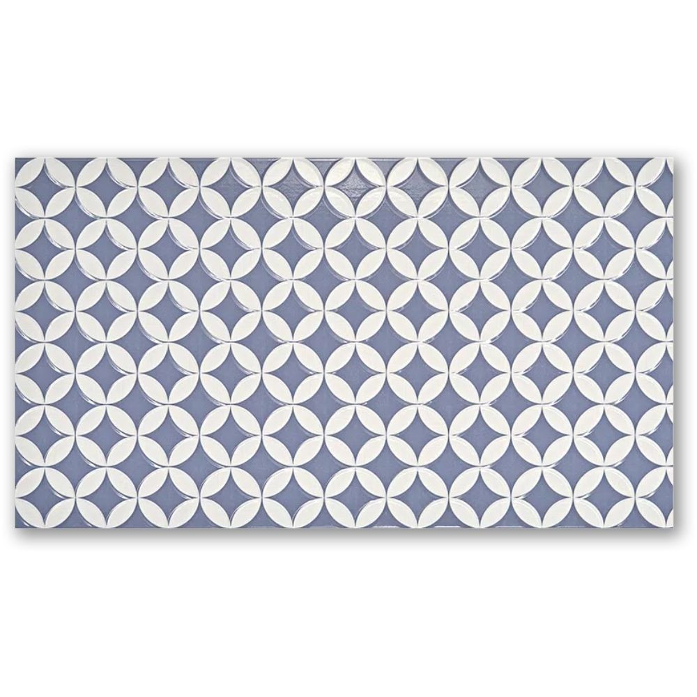 Cerâmica 30x60 Mandala Blu Brilhante Tipo A Pointer