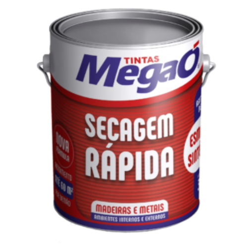 Esmalte MegaÓ Secagem Rápida Cinza Médio 750ml