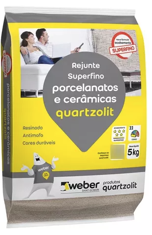 Rejunte quartzolit porcelanato cinza outono  5KG