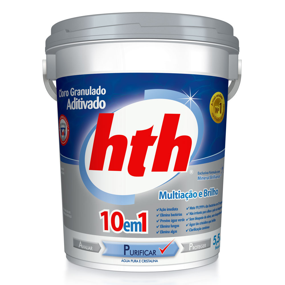 Cloro Hth 10 Em 1 Mineral 5.5KG Brilliance  