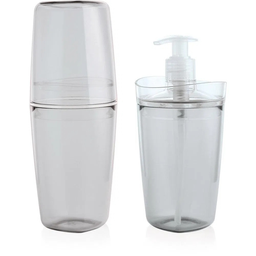 Conjunto Ou Tule Banheiro Com 2 Peças Natural