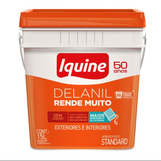 Tinta iquine delanil acrílica fosco verde limão retangular 15L 