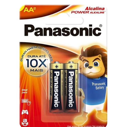 Pilha Panasonic C/2 Alcalina POWER AA