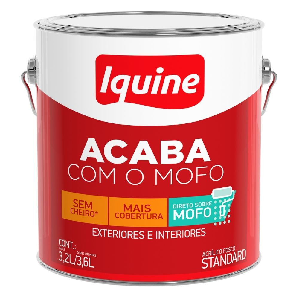 Tinta Diacryl Acrilico Fosco Branco 3.6L Iquine