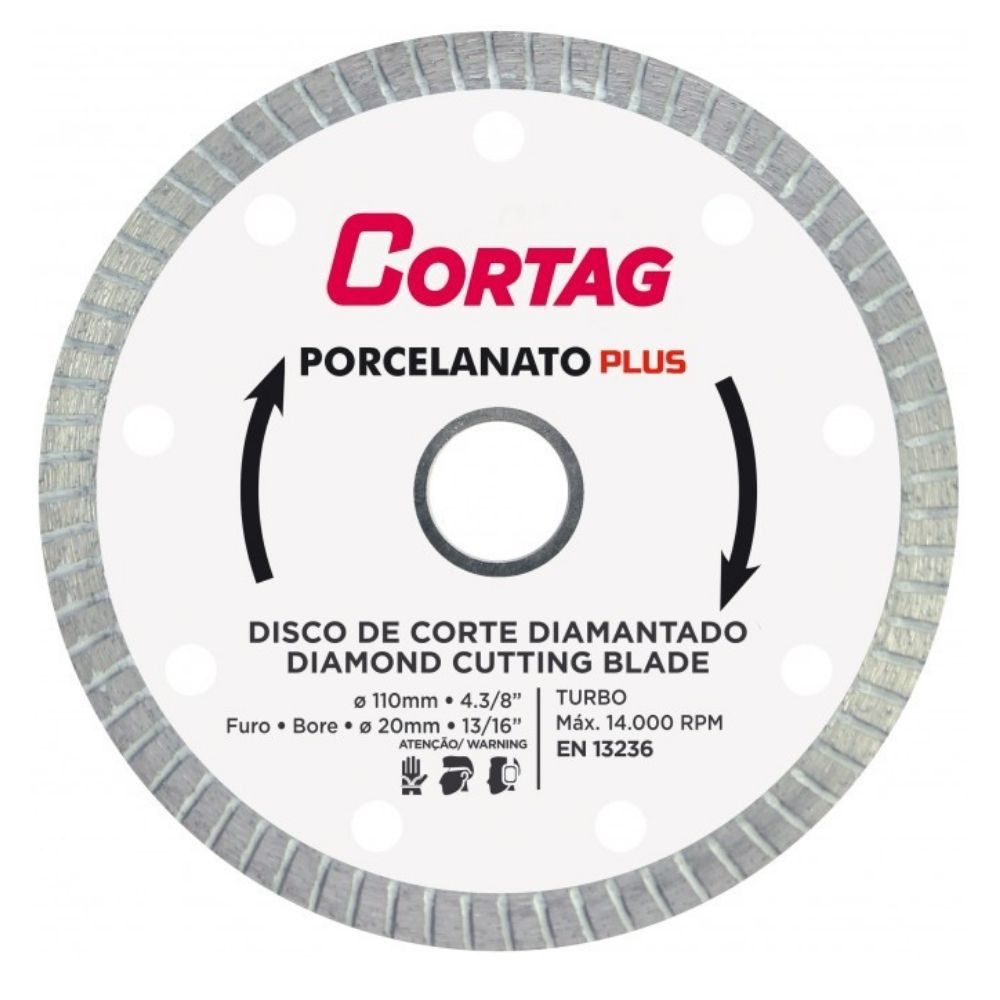 Disco Diamantado Porcelanatto Plus Cortag 