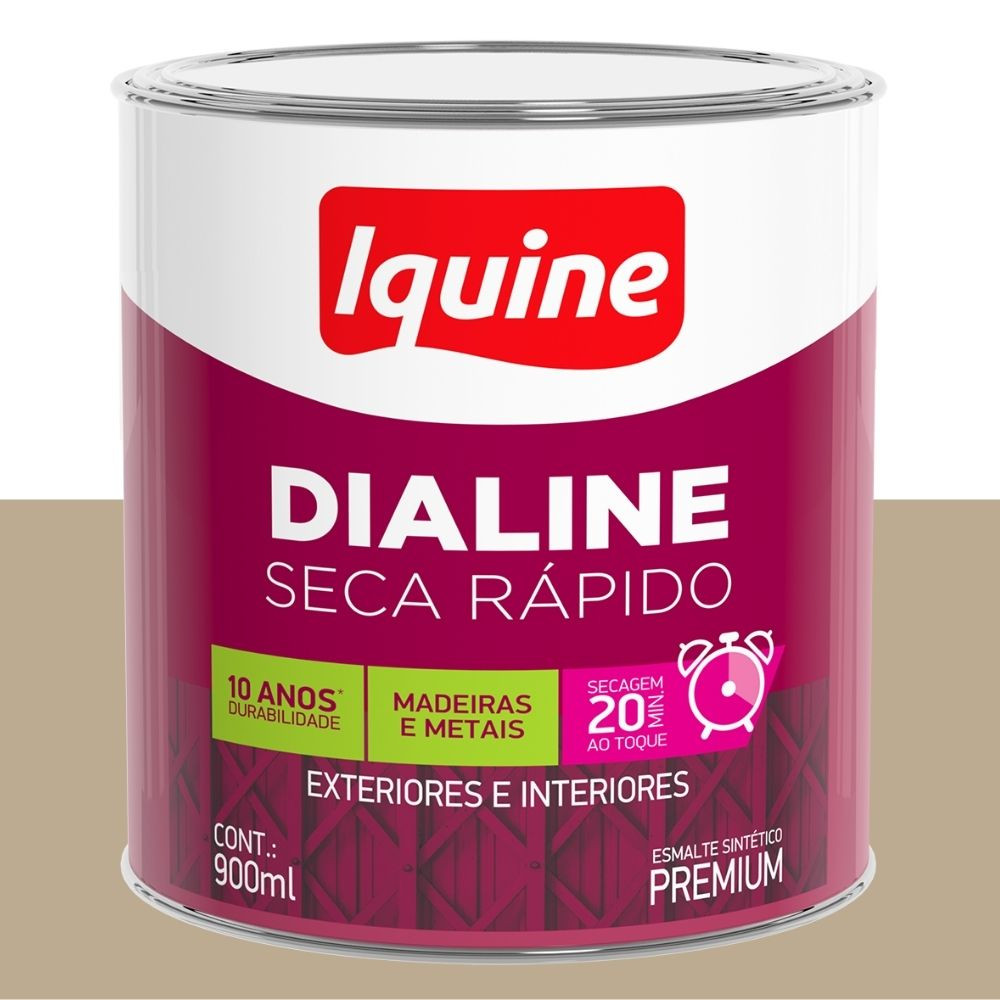 Esmalte Dialine Secagem Rápida Alto Brilho Carmuça 900ML Iquine