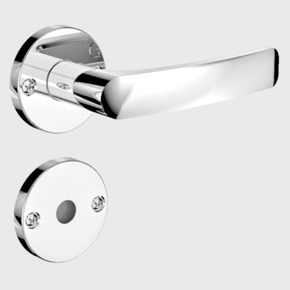 Fechadura Pali Reta Banheiro Cromado ROS23 Soprano