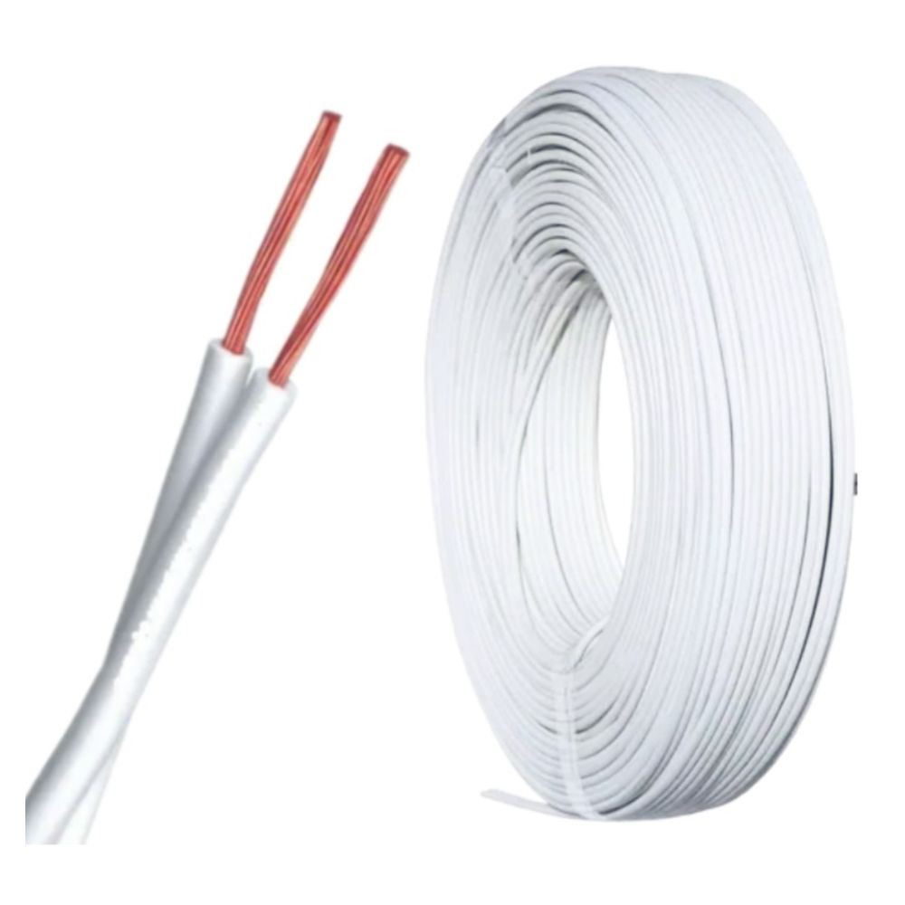 Fio Flexível Paralelo 0.5mm 300V Branco Sil